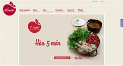 Desktop Screenshot of khoairestaurant.com